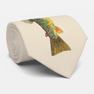 Cravate Pêche à la truite Brown unique en son genre Pêc