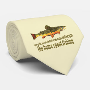 Cravate Pêche à la truite broyée