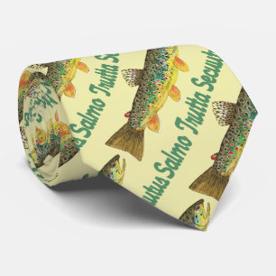 Cravate Pêcheur Brown de truites, unique à la pêche à 