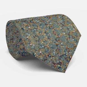 Cravate Peinture Abstraite Marbrée