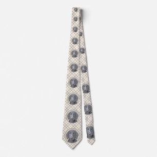 Cravate Peinture Retriever à revêtement plat - Art Chien o