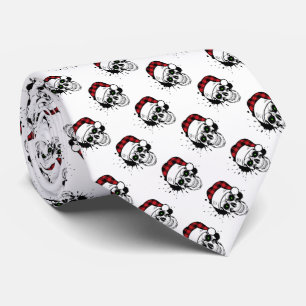 Cravate père Noël Skuls