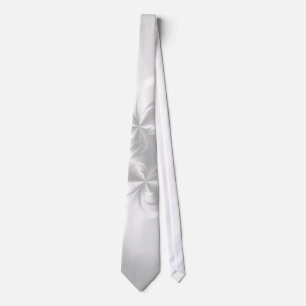 Cravate Perle blanche torse