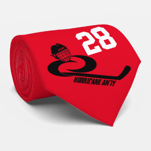 Cravate personnalisable d'équipe de hockey de la