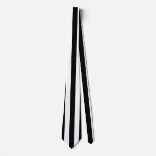 Cravate Personnaliser moyenne noire et blanche