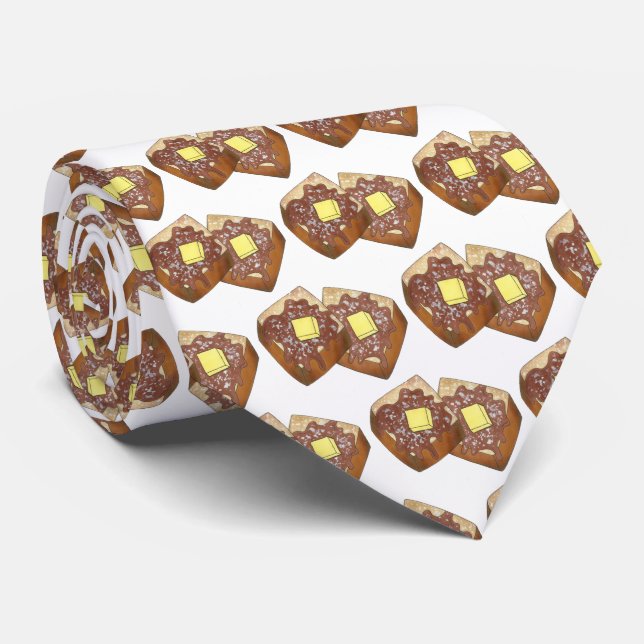 Cravate Petit déjeuner Français Beurre de pain et sirop Pe (Roulé)