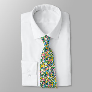 Cravate Petit Motif de fleurs de printemps