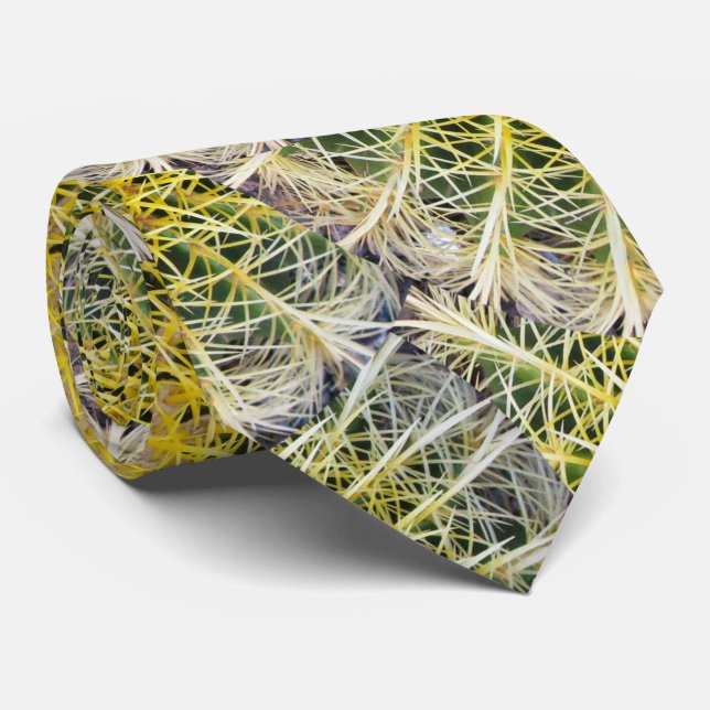 Cravate Photo botanique d'usine de cactus de globe (Roulé)