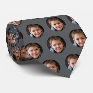 Cravate Photo du visage des enfants Fête des pères personn