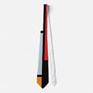 Cravate Piet Mondrian - Composition avec grand plan rouge