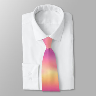 Cravate Pink Yellow Gradient Pattern Neck Tie