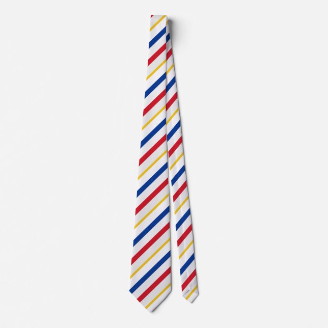 Cravate Piste De Hockey Sur Glace Stripes Inspirées cravat (Devant)
