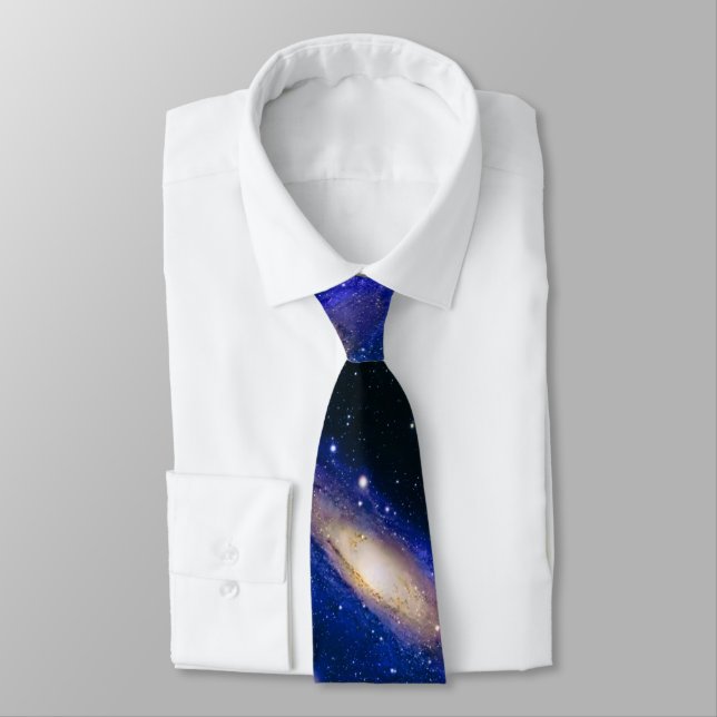 Cravate PixDezines GALAXY ASTRONOMRATION/COSMIC (Attaché)
