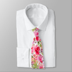 Cravate PixDezines H2 Fleurs d'Été Teintes Vives