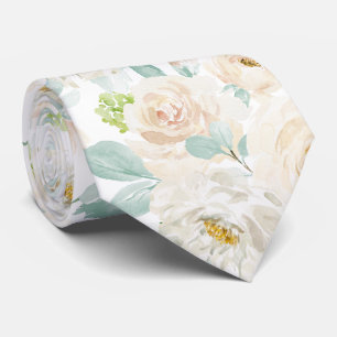 Cravate PixDezines H2 Roses Bleu Poussiéreux