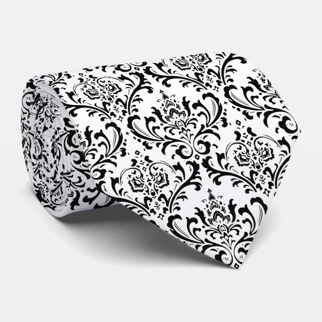 Cravate PixDezines rossi damask/do-it-yourself arrière - p (Roulé)