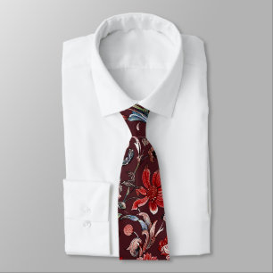 Cravate PixDezines William Morris Burgundy do-it-yourself 