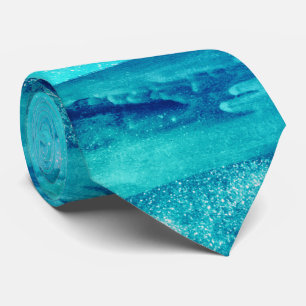 Cravate Plage bleue vagues mer marine marine