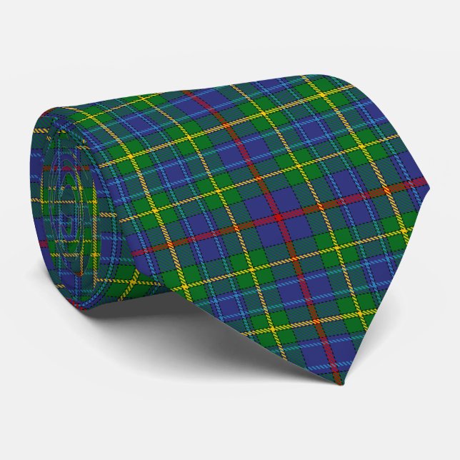 Cravate Plaid de tartan écossais de Bailey de clan (Roulé)