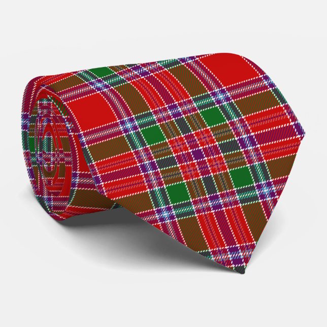 Cravate Plaid de tartan écossais de Burrell de clan (Roulé)