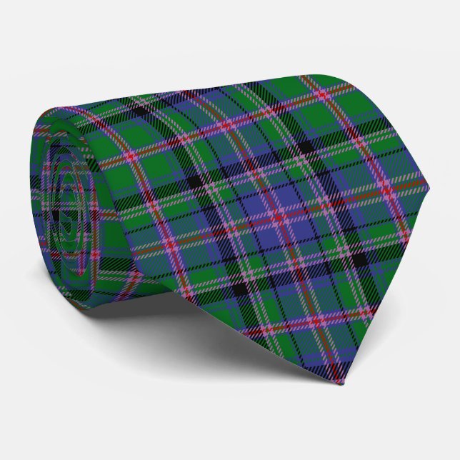 Cravate Plaid de tartan écossais de tonnelier de clan (Roulé)