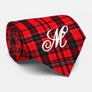 Cravate Plaid Rouge traditionnel Tartan Collection populai