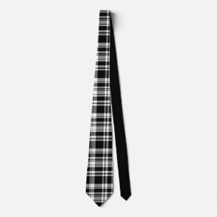 Cravate Plaque blanche et noire