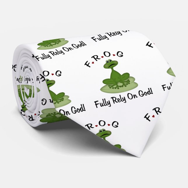 Cravate Pleinement confiance en Dieu (Roulé)