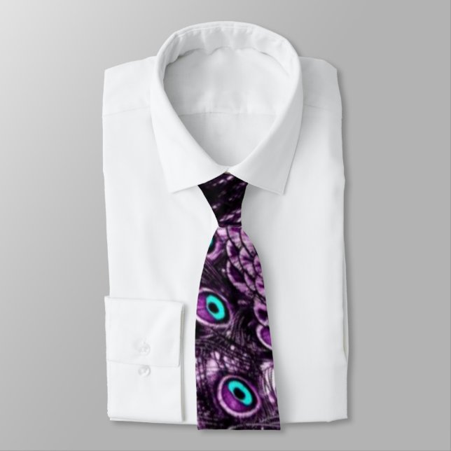 Cravate Plum Peacock (Attaché)