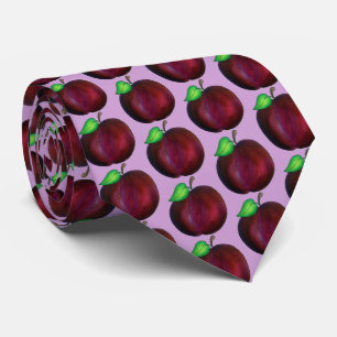 Cravate Plums Ried Été Purple Plum Fruit Imprimer