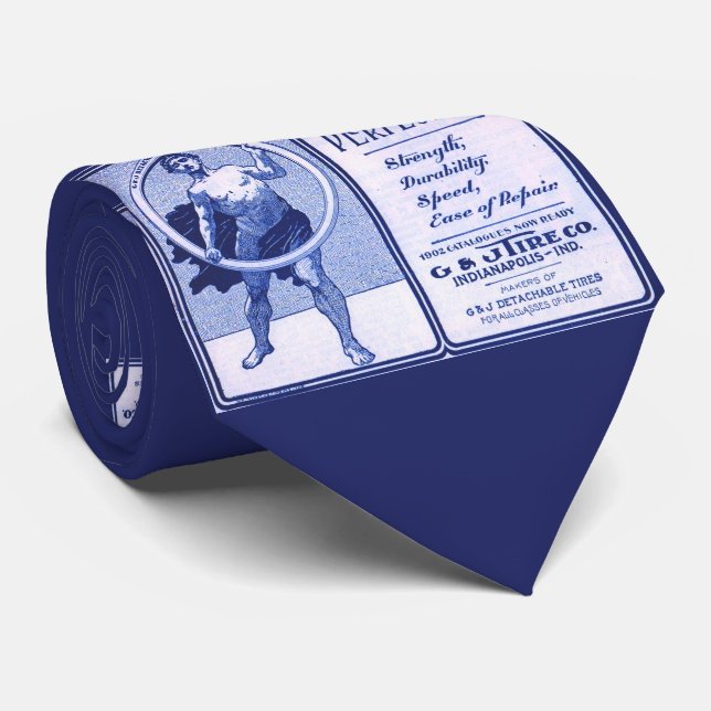 Cravate Pneus G & J 1902 et impression (Roulé)