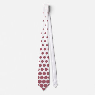 Cravate Poce Polka Dot Blanc moderne