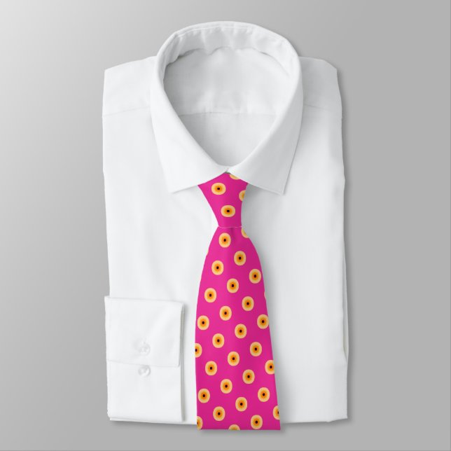 Cravate Pointe rose Jaune Chic (Attaché)