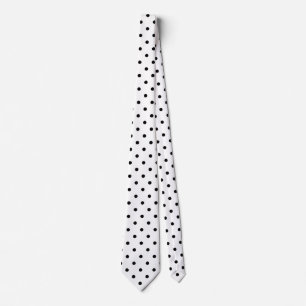 Cravate Pois blanche/noire