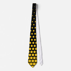 Cravate Pois de citron profond Noir moderne