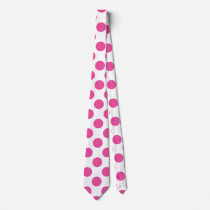 Cravate Pois rose