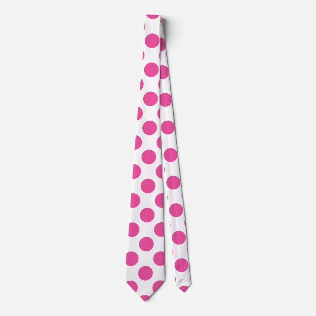 Cravate Pois rose (Devant)