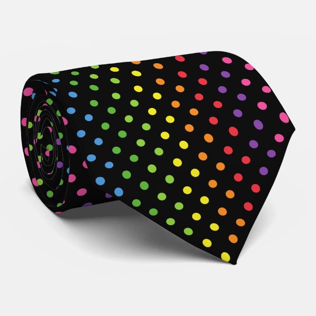 Cravate Polka classique coloré (Roulé)