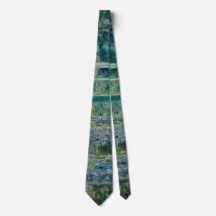 Cravate Pont japonais et nappes d'eau Claude Monet