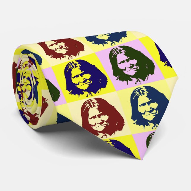 Cravate Pop Art Geronimo (Roulé)