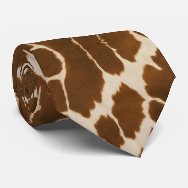 Cravate Populaire Vache Faux Cuir Elégante Collection (Roulé)