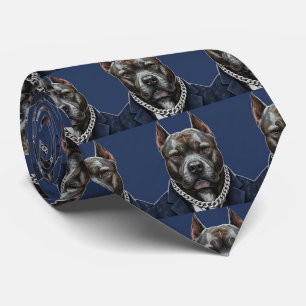 Cravate Portrait de Pit Bull