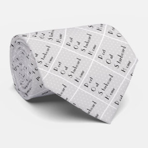 Cravate POSH Port hors tribord accueil gris