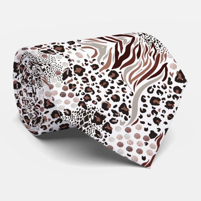 Cravate Poster de animal (Roulé)