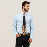 Poster de animal Leopard d'or noir moderne