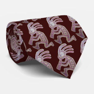Cravate Poterie de terre Kokopelli