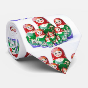 Cravate Poupées russes Matryoshka - матрёшка
