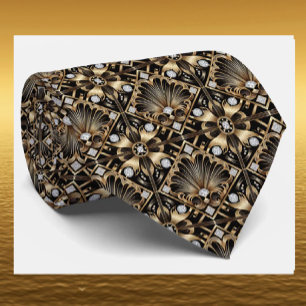 Cravate pour homme Cravates Art Déco fausses dia