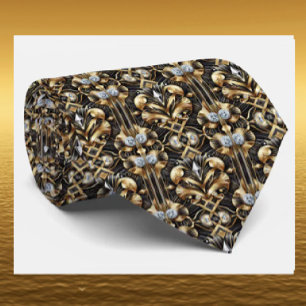 Cravate pour Homme Cravates Art Déco Faux Diaman