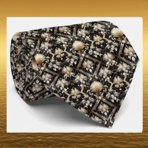 Cravate pour Homme Cravates Art Déco Faux Diaman